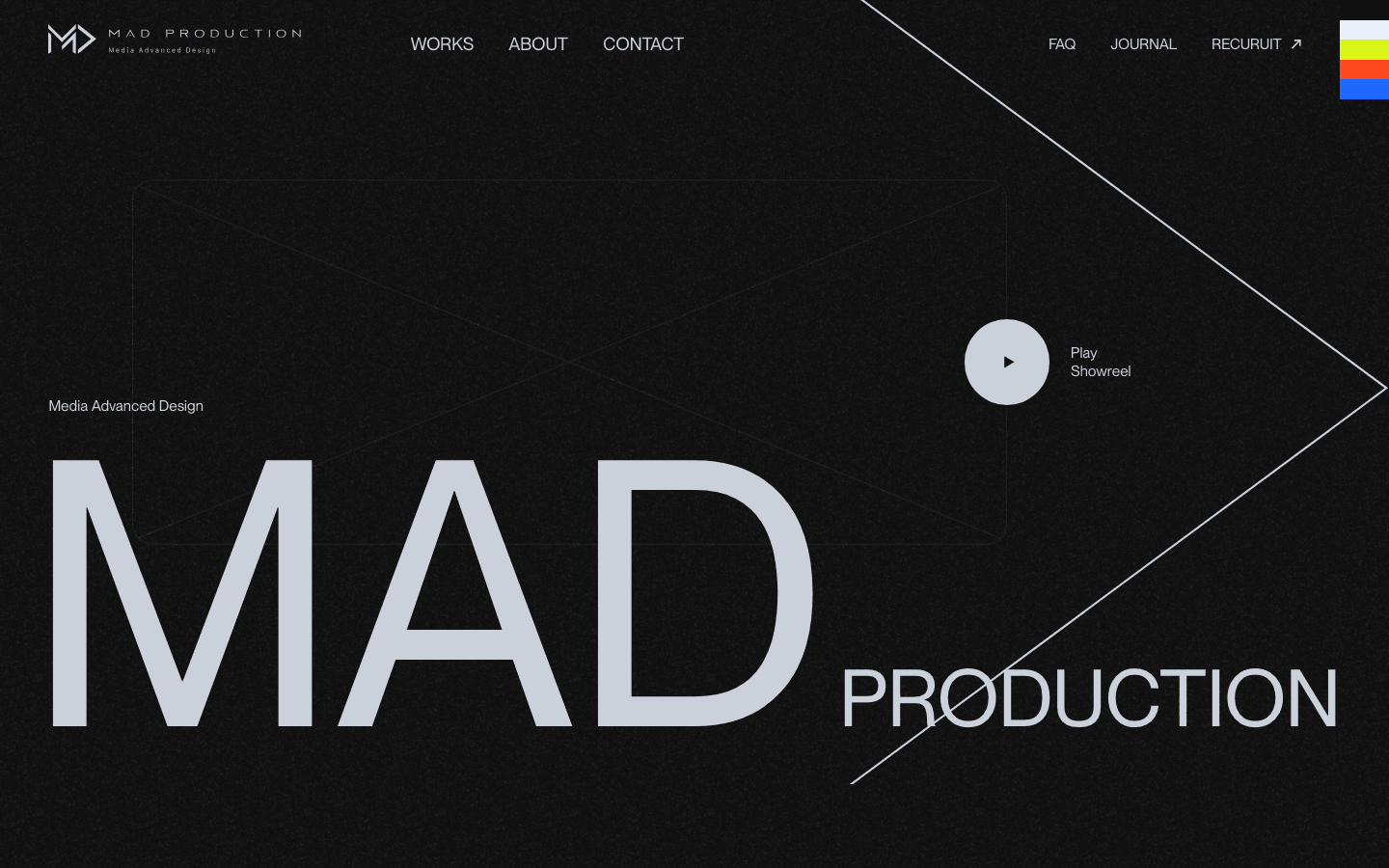 株式会社 MAD PRODUCTION 公式サイトのスクリーンショット