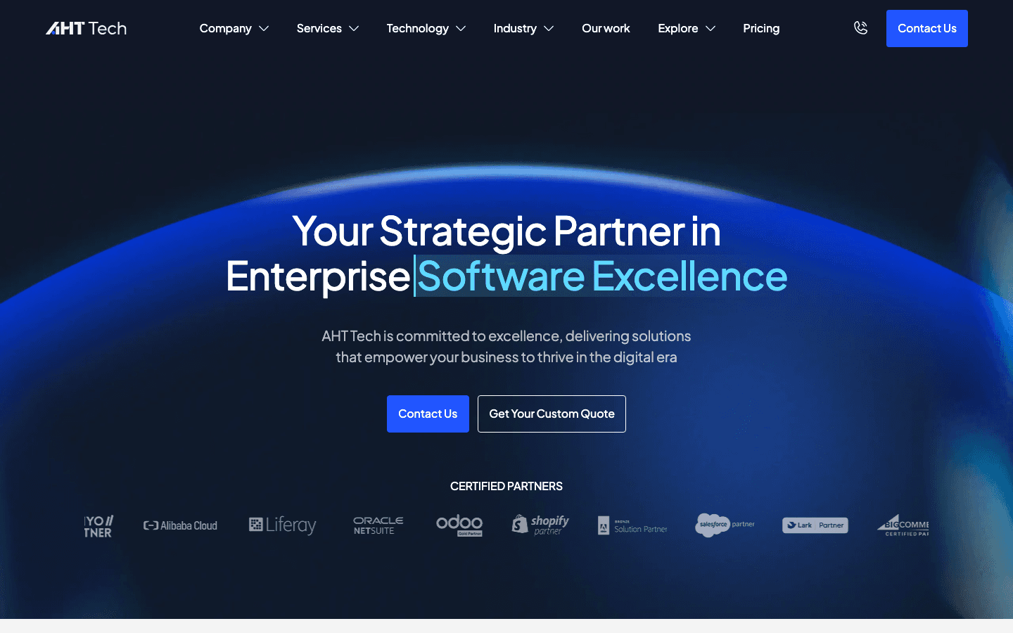 AHT JAPAN株式会社 公式サイトのスクリーンショット