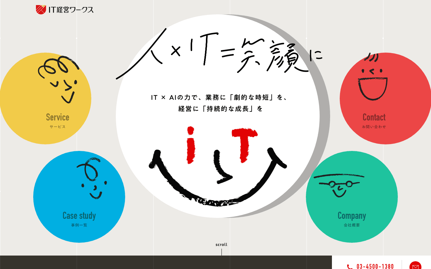 株式会社IT経営ワークス 公式サイトのスクリーンショット