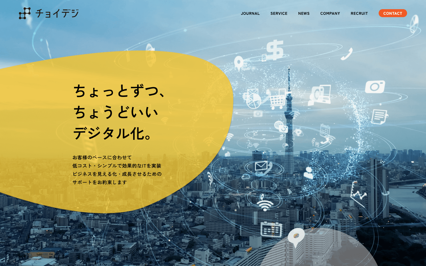 チョイデジ株式会社 公式サイトのスクリーンショット