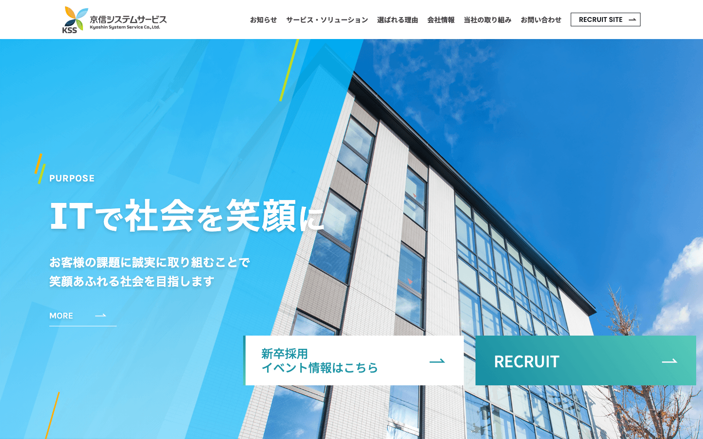 株式会社京信システムサービス 公式サイトのスクリーンショット