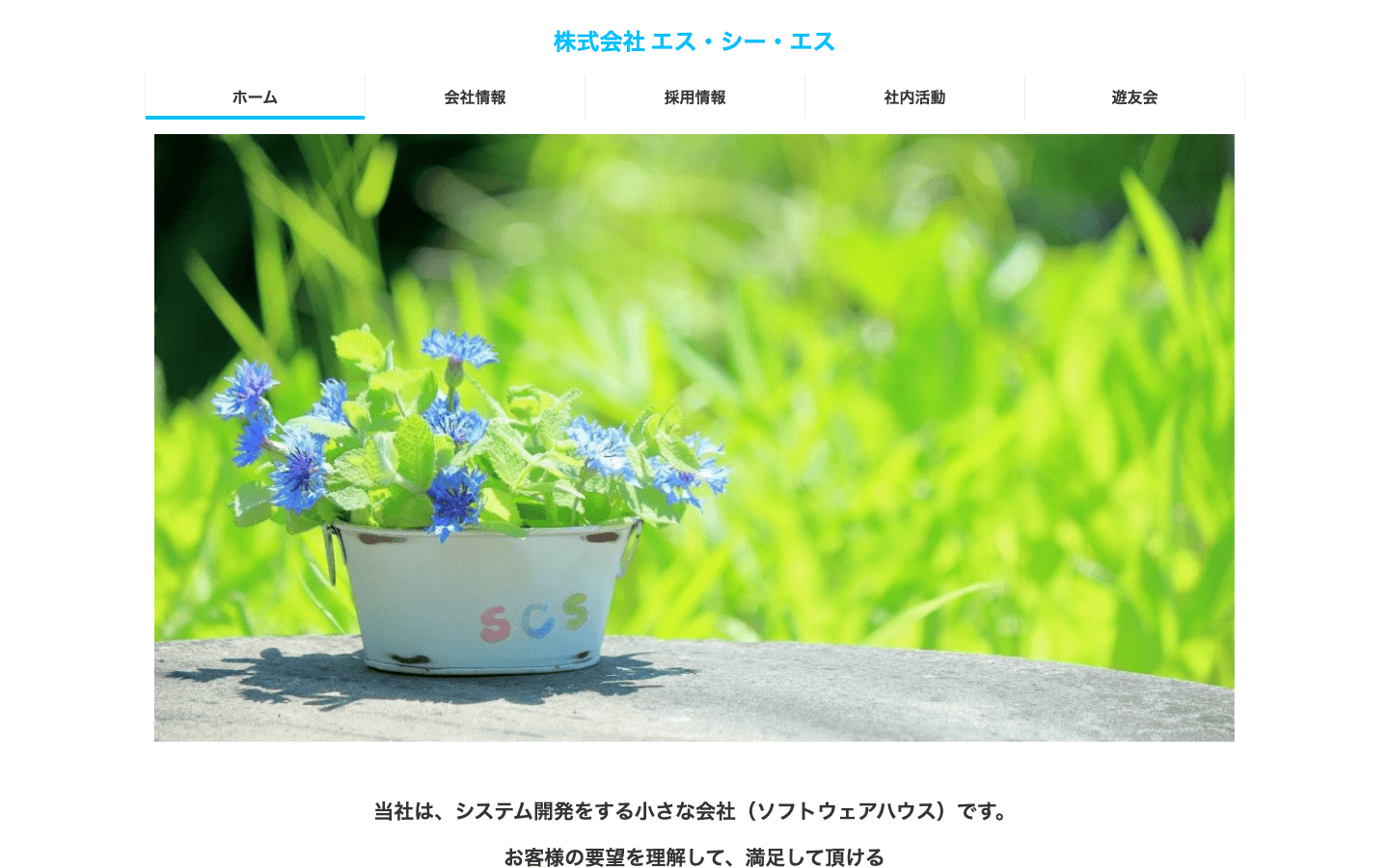 株式会社エス・シー・エス 公式サイトのスクリーンショット