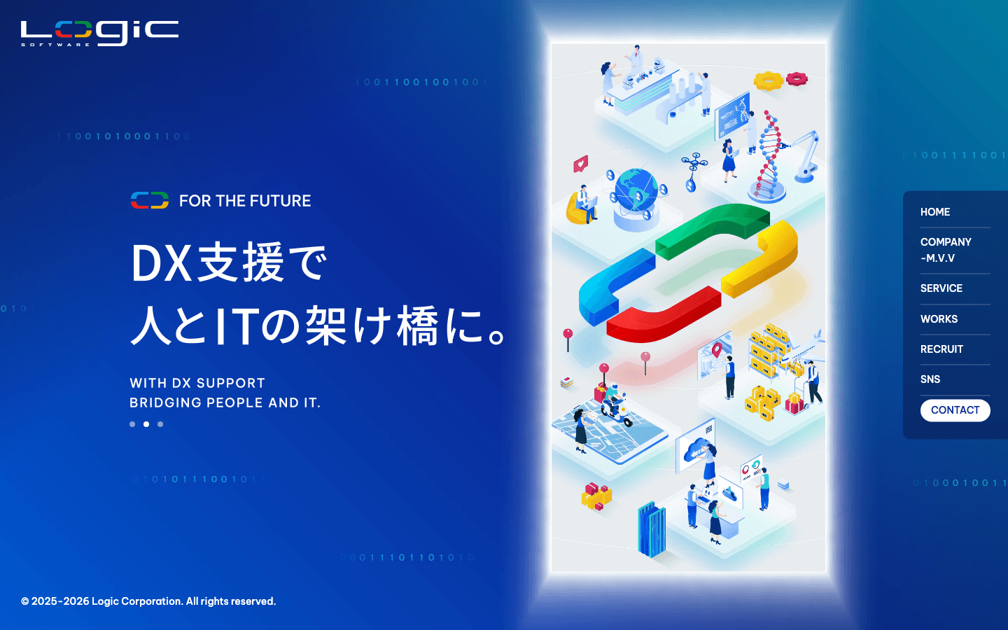 株式会社ロジック 公式サイトのスクリーンショット