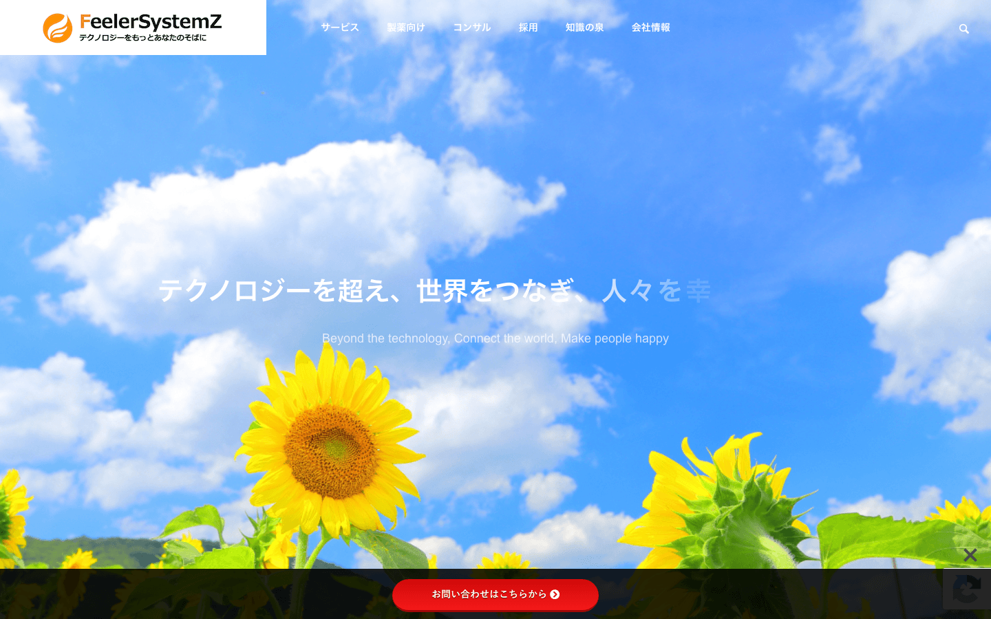 フィラーシステムズ株式会社 公式サイトのスクリーンショット