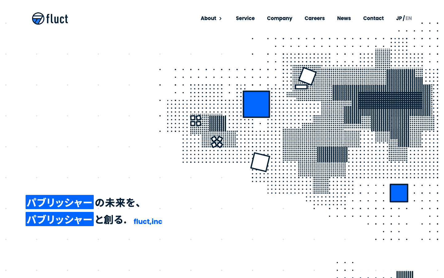 株式会社fluct 公式サイトのスクリーンショット